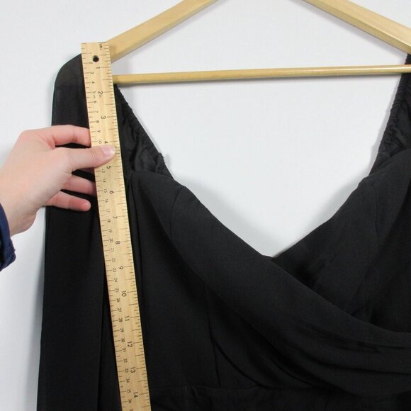 NBD Harry Mini Dress S Black Balloon Sleeve Sweetheart Neck Party Revolve 300 - Picture 10 of 13